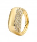 Sif Jakobs - Borsa ring i forgylt sølv med cz thumbnail