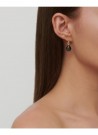 Julie Sadnlau - Prima Ballerina ørepynt i forgylt sølv med cz og London Blue krystall thumbnail