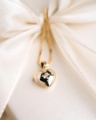 MG Basic - Anheng i gult gull, hjerte med diamant thumbnail