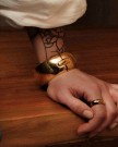 Astrid og Agnes - Megan, armring i forgylt stål, 30mm. thumbnail