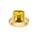 Sif Jakobs - Roccanova Altro Grande ring i forgylt sølv med gul og blanke cz thumbnail