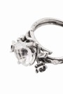 Huldreverket - Isrose ring i oksidert sølv med bergkrystall thumbnail
