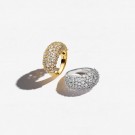 Sif Jakobs - Cristallo ring i forgylt sølv med cz thumbnail