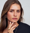 Sif Jakobs - Borsa ring i forgylt sølv med cz thumbnail