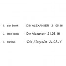 Her kan du se hvilken skrifttype du ønsker for gravering i ringen. thumbnail