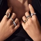 Sif Jakobs - Ellera waves ring i sølv med cz thumbnail