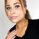 Arne Nordlie - Bokstavsmykke i forgylt sølv med cz, F thumbnail