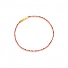 Sif Jakobs - Ellera armbånd i forgylt sølv med rosa cz, 18cm. thumbnail