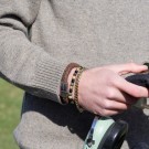 Son of Noa - Panserarmbånd i forgylt stål thumbnail