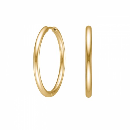 Nordahl Jewellery - Calma øreringer i forgylt stål, 25mm.
