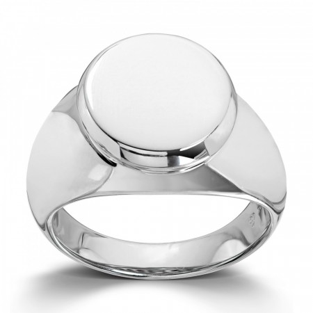 Mestergull - Ring, signet sølv