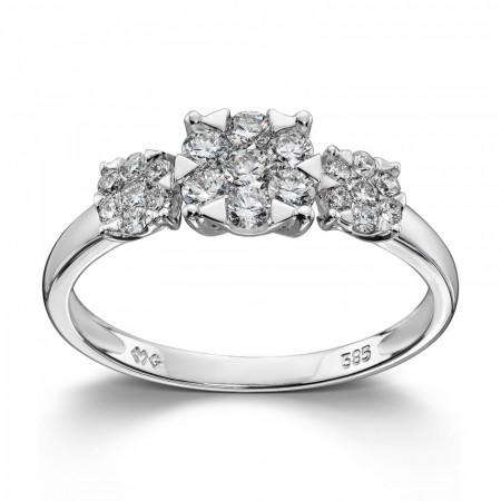 MG Diamonds - Ring, hvitt gull og diamant