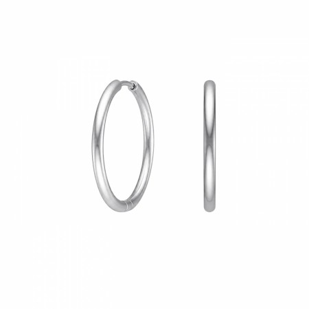 Nordahl Jewellery - Calma øreringer i stål, 25mm.