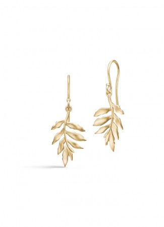 Julie Sandlau - Little Tree of Life ørepynt i forgylt sølv
