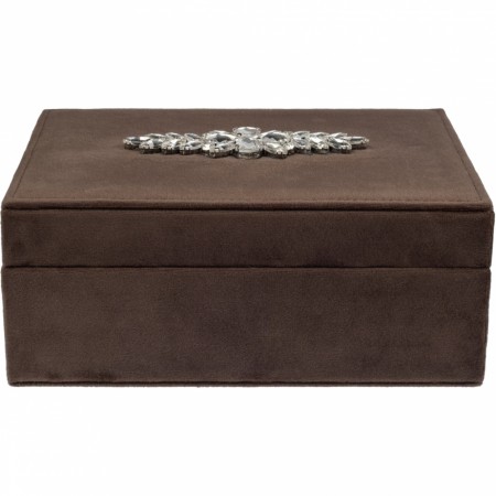 Dark Department - Smykkeskrin med krystaller, chocolate brown