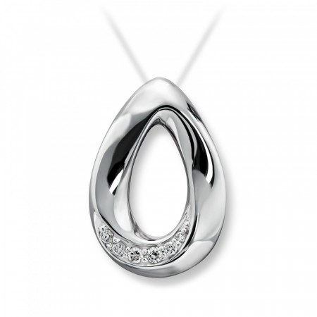 MG Diamonds - Anheng, hvitt gull med diamant